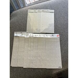 Paper Studio Alphabet Stickers Large Font Crafting ScrapbkingLetters set of 11